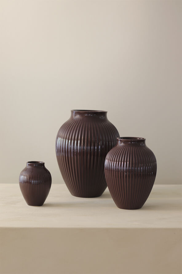 Knabstrup Keramik Knabstrup vase H 12. 5 cm ripple berry
