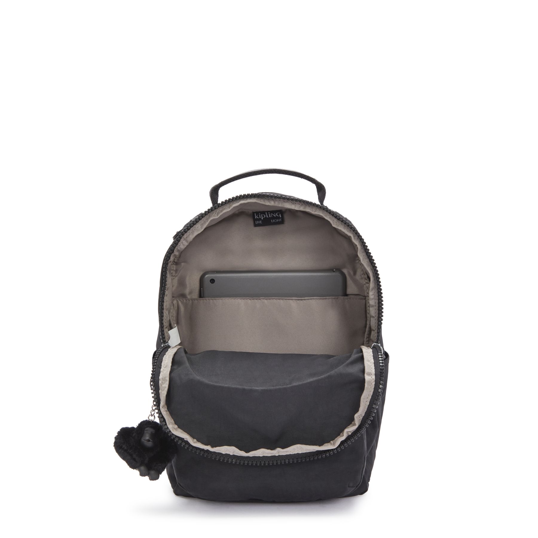 SEOUL S Petit Sac à Dos avec Compartiment pour Tablette - Black Noir