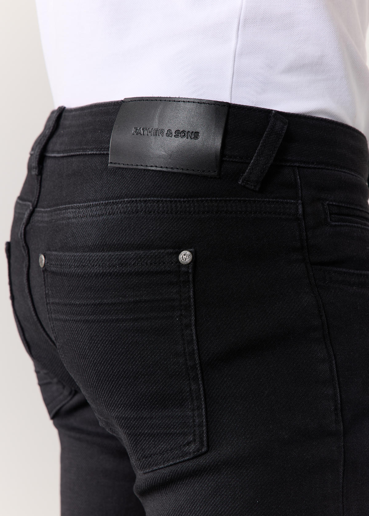 Jean skinny en coton stretch noir
