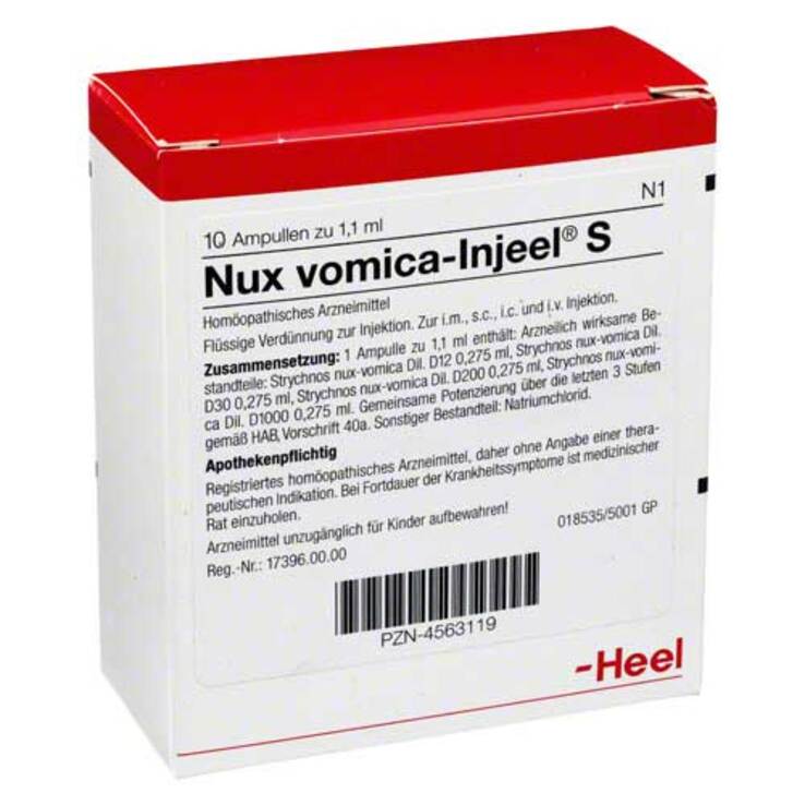 Nux vomica Injeel S Ampullen, 10 St