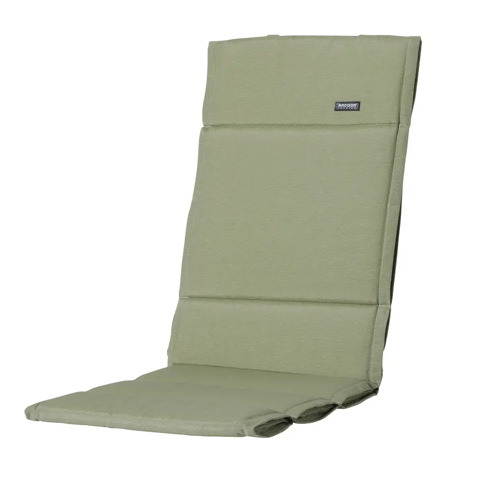 Madison - Tuinkussen Fiber Deluxe Panama sage - Ca. 125x50 cm - Set van 4