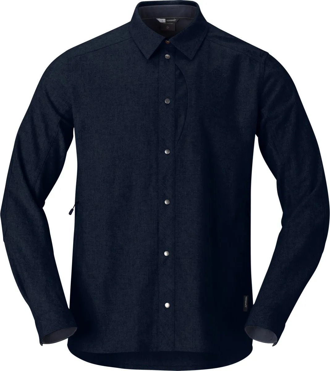 Norrøna Tamok Wool Plain Shirt M'S Indigo Night Melange