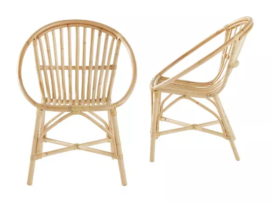 Fauteuil en rotin (lot de 2)