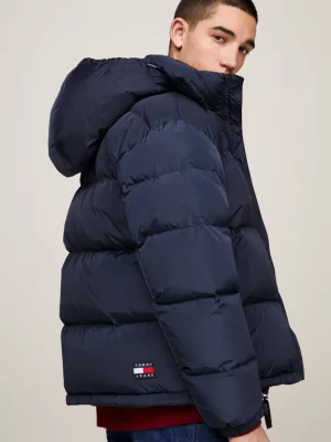 Jaqueta puffer casual Alaska com logo