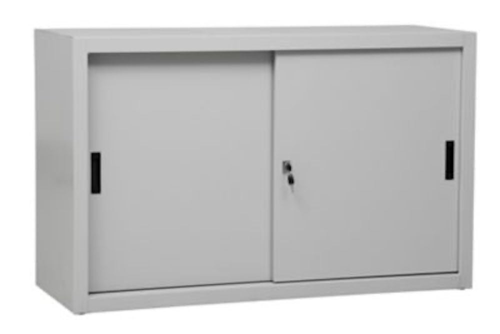 PROREGAL Schuifdeurkast Ant 2 Plankhoogtes HxBxD 75 x 120 x 45 cm Grijs