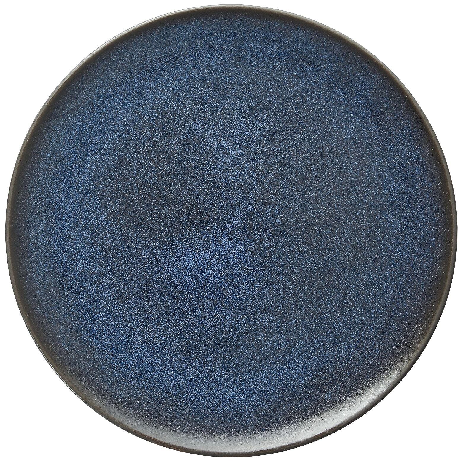 RAW MIDNIGHT BLUE Dessertteller - Blau / H: 1.0 cm