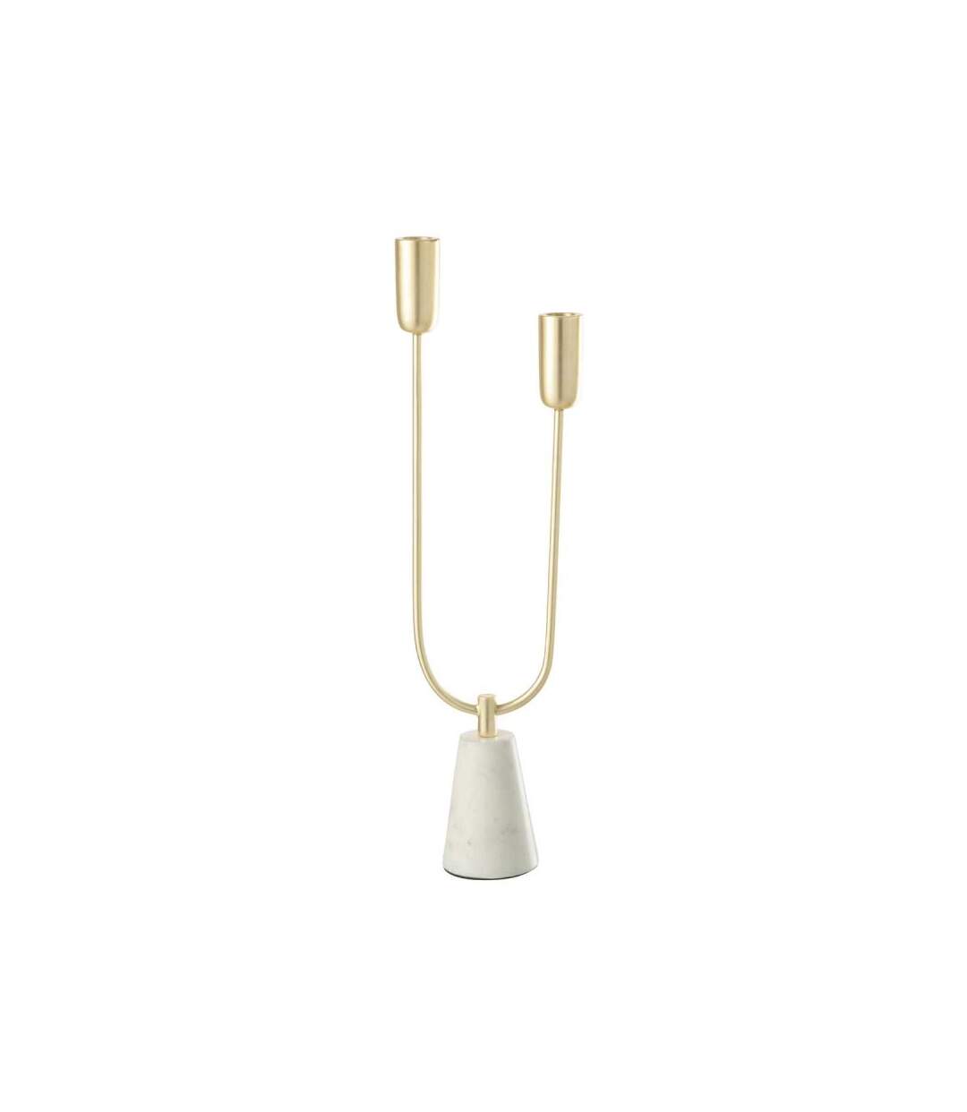 Paris Prix - Chandelier 2 Bras En Marbre dune 50cm Or