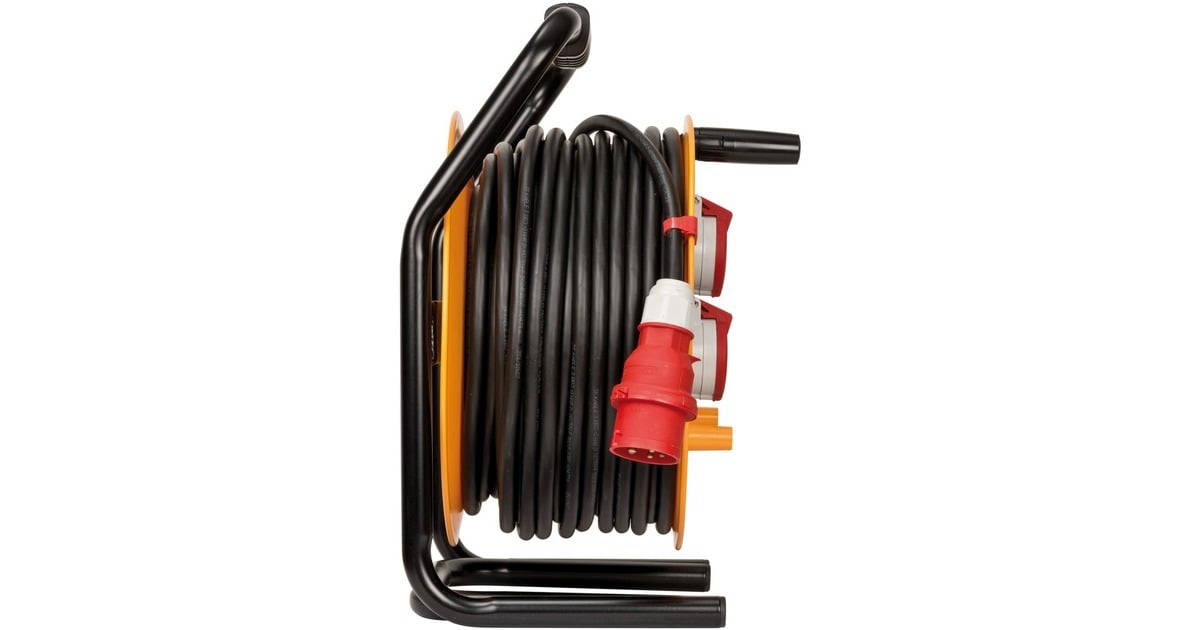 BrennenstuhlBrobusta CEE 4 IP44 kabelhaspel, 40m RN-kabel  (Geel/zwart, 40m RN-kabel)