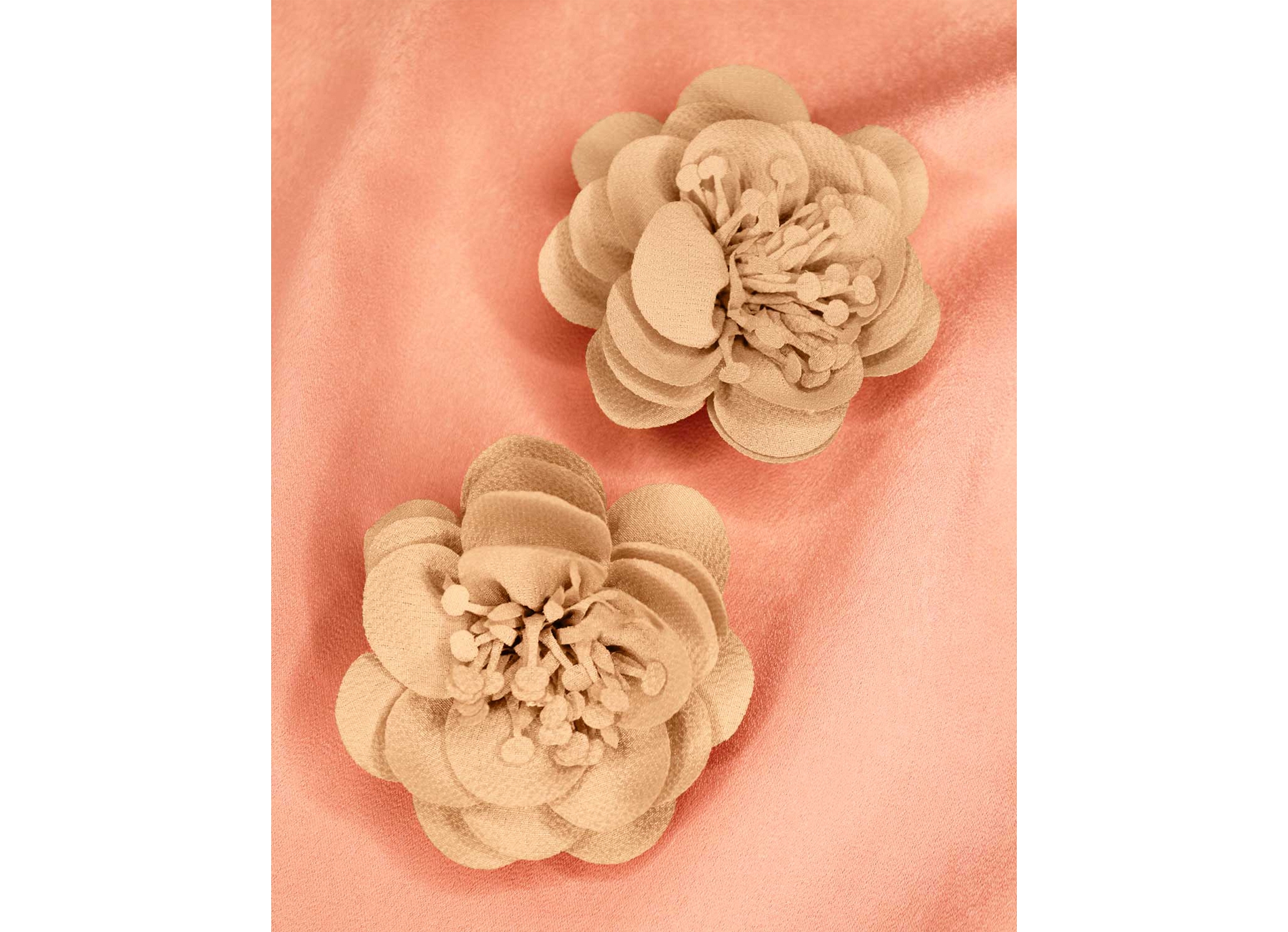 Clips mahelia beige