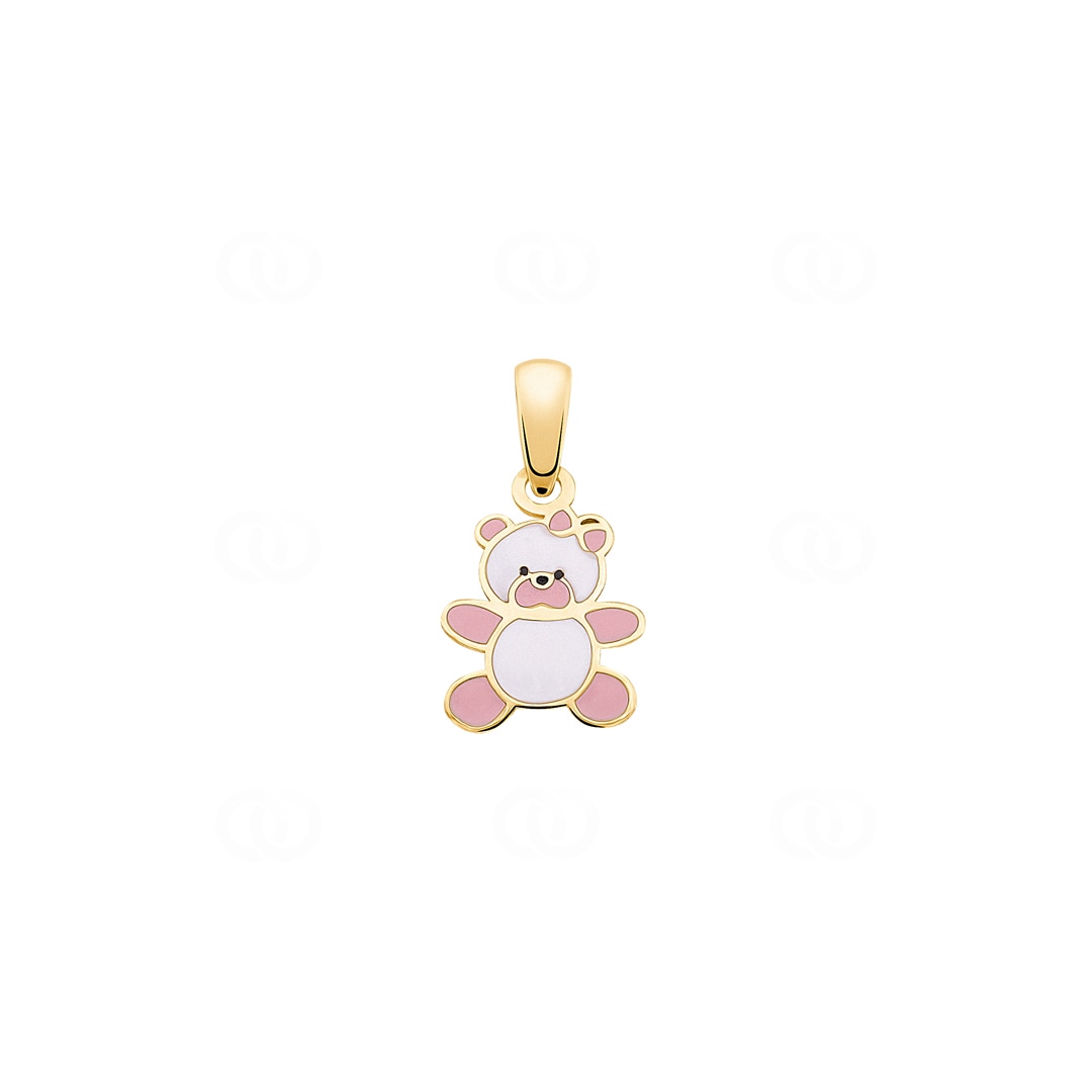 Anhänger 750/18 K Gelbgold Teddybär