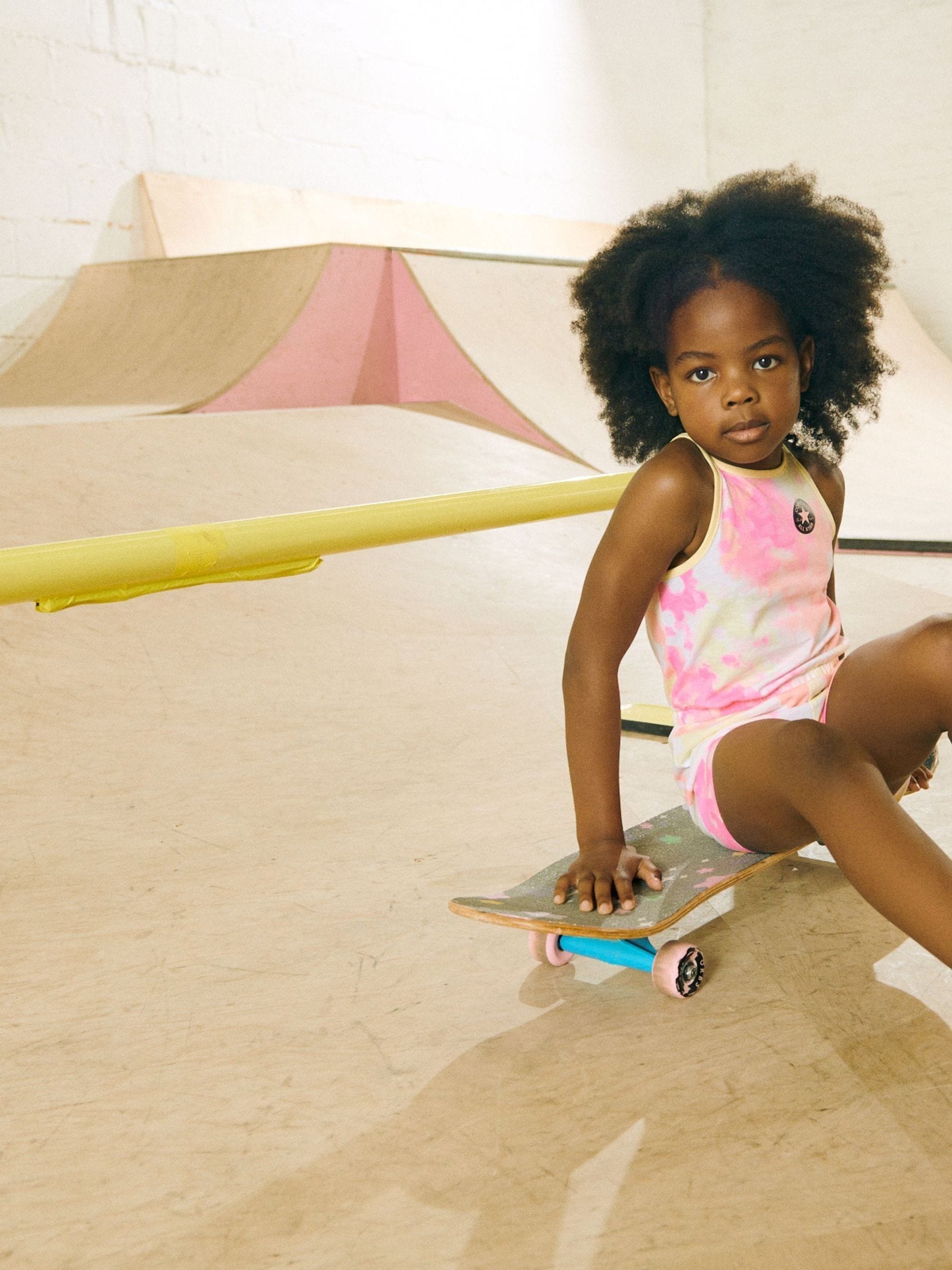 Roze - Converse Chuck Taylor All Star peutersneakers met hoog bovenwerk