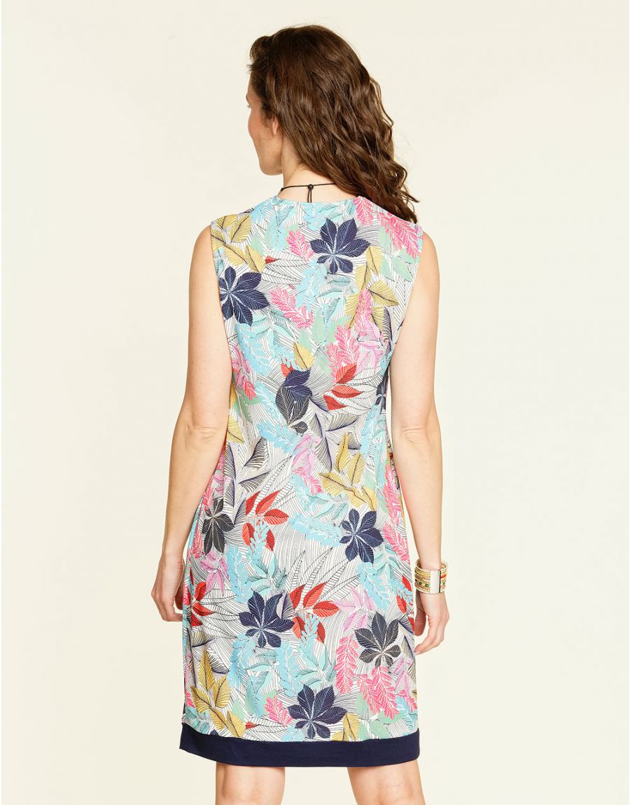 Robe imprimé bleu rose