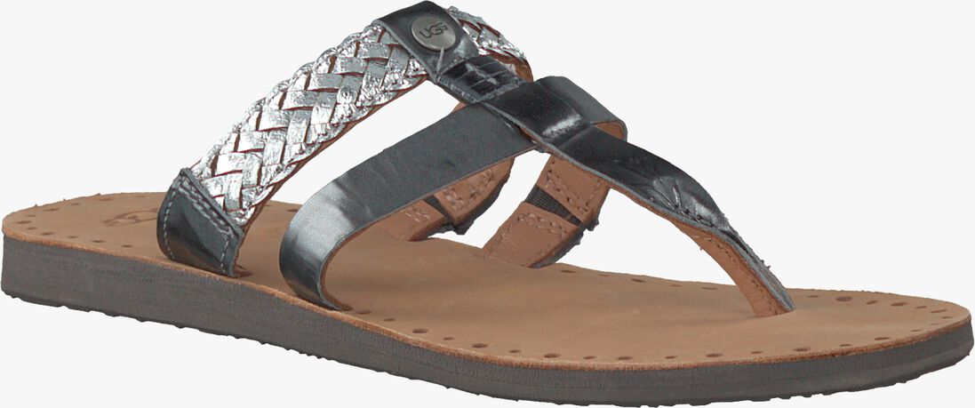 UGG zilveren ugg teenslippers audra