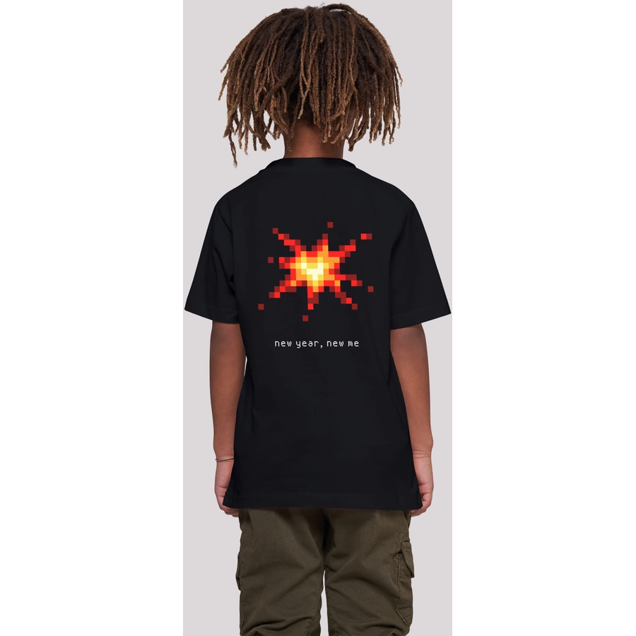 F4NT4STIC T-Shirt SIlvester Party Happy People Only schwarz