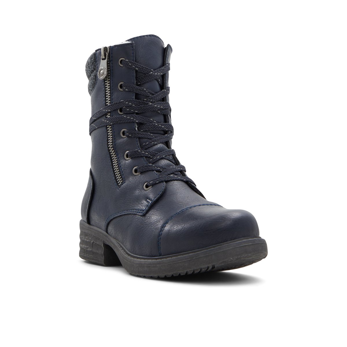 BANFF TRAIL-Cadardosa-Bottes mi-mollet - Talon plat - Marine