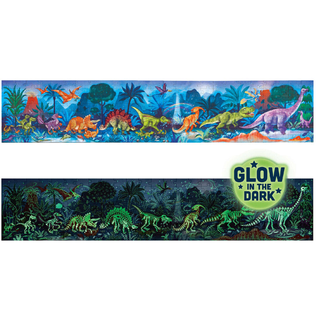 Hape puzzel dinosaurus glow in the dark - 1,5 m