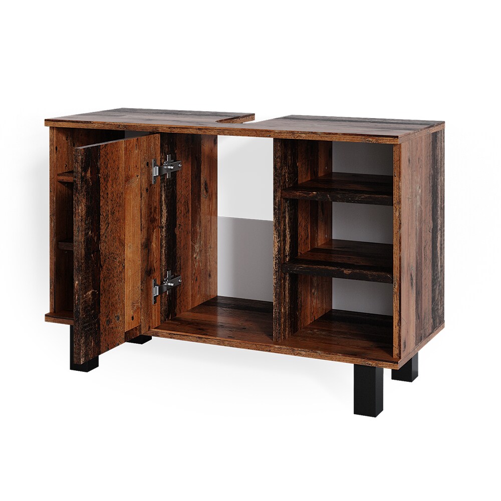 Vicco Waschtischunterschrank Badschrank Waschbecken Fynn Old Style Badmöbel 80cm