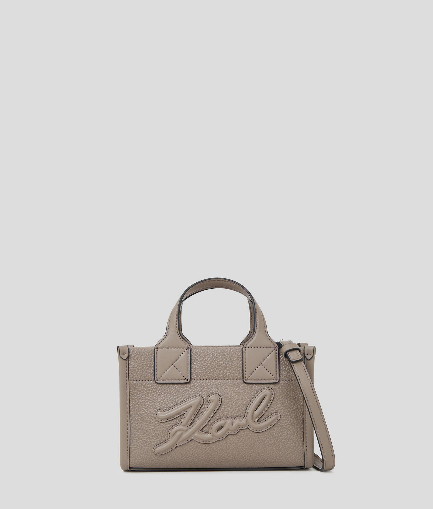 PETIT CABAS EN CUIR GRAINÉ K/SKUARE