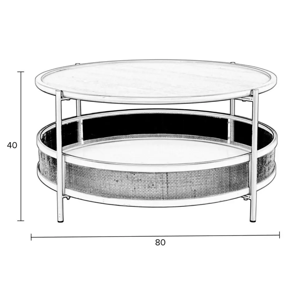 Puur - Snogge salontafel 80 cm zand
