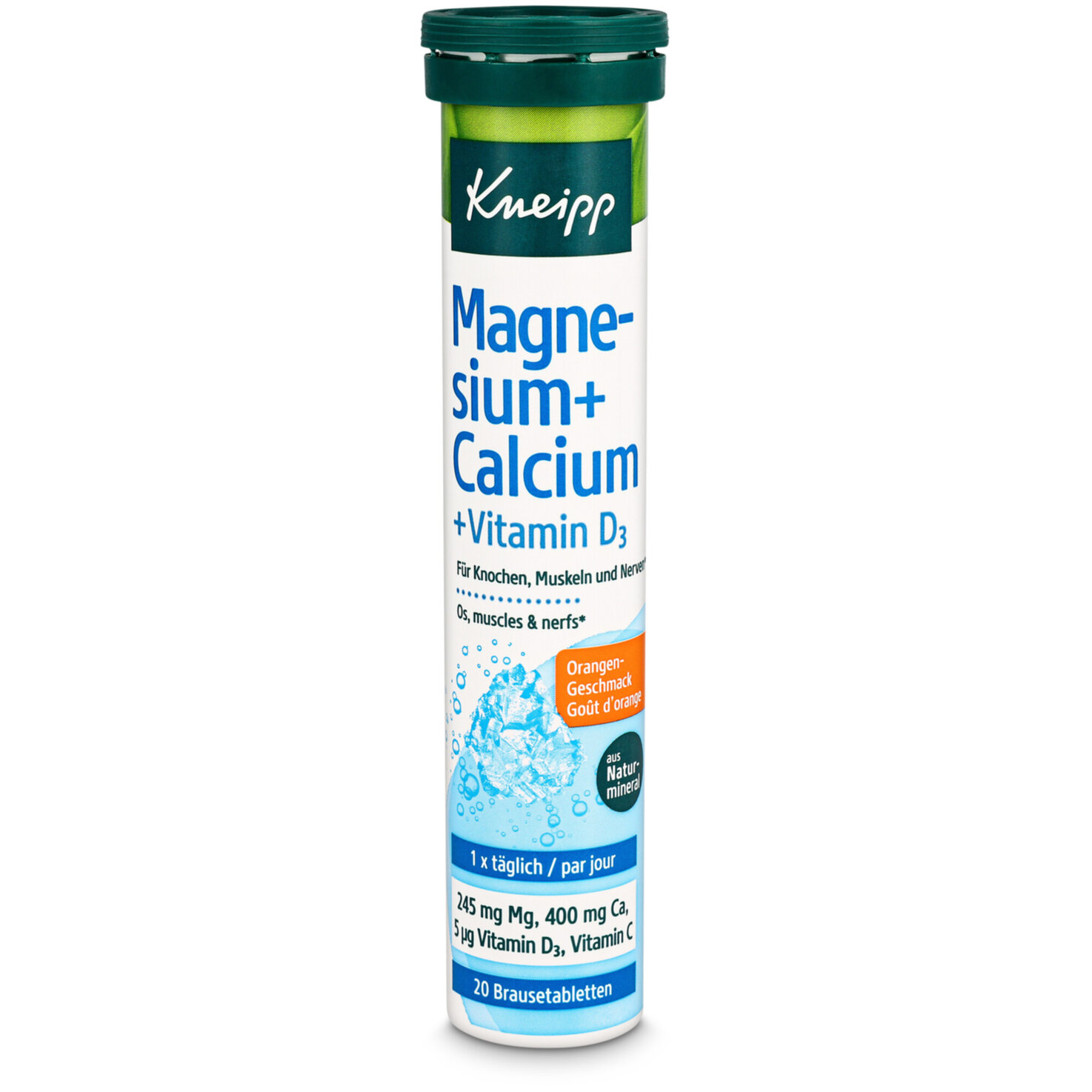 Kneipp Magnesium + Calcium + Vitamin D3 20 Brausetabletten