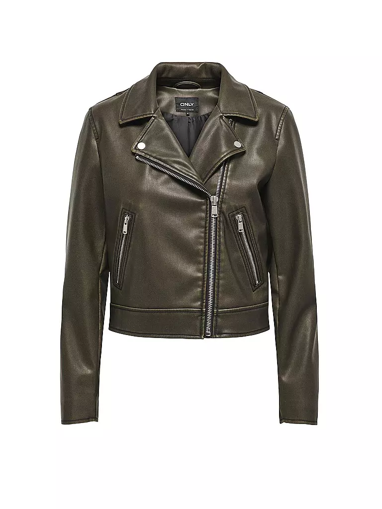 ONLY Jacke in Lederoptik ONLRIA schwarz
