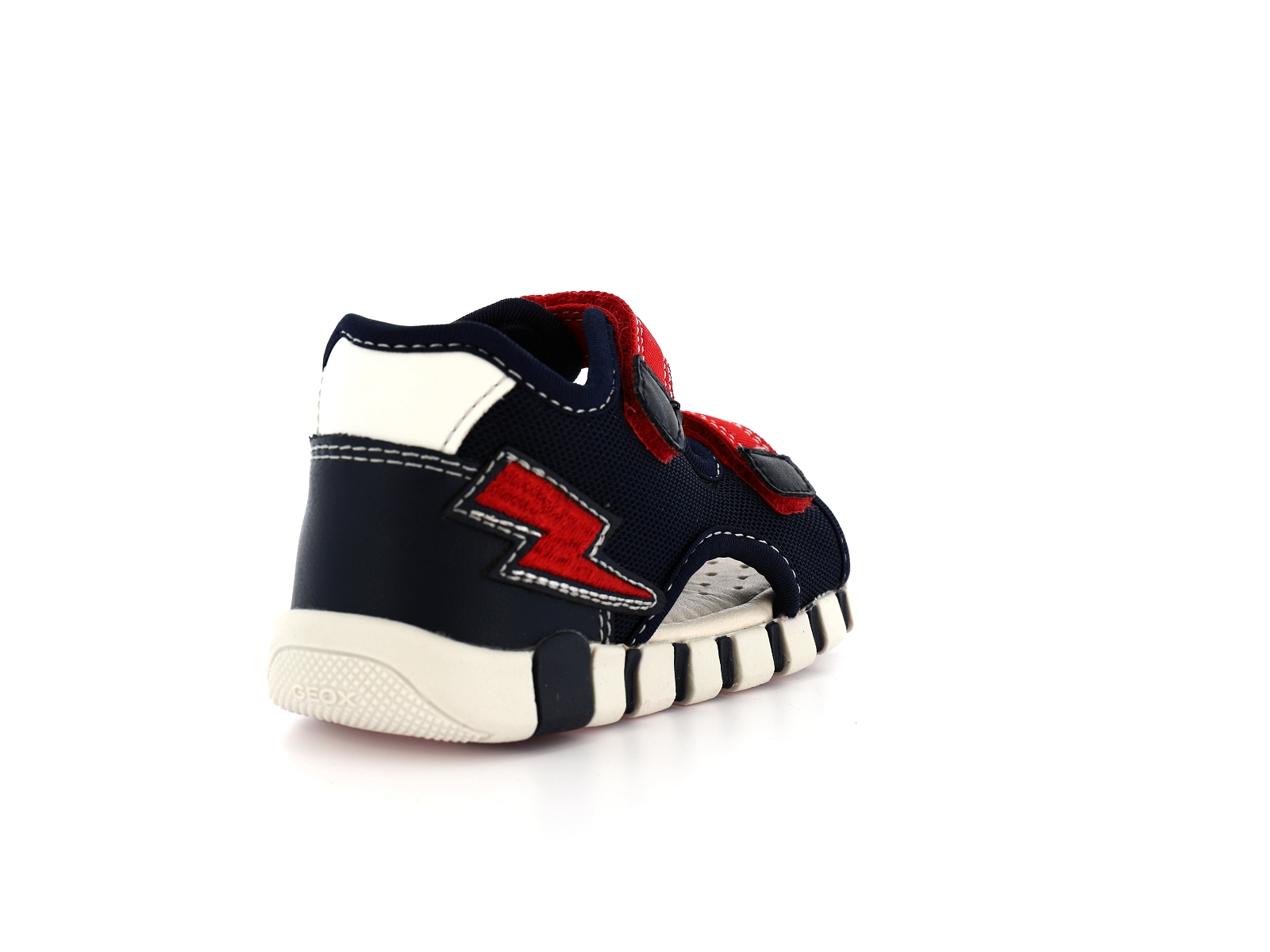 Geox-SANDAL IUPIDOO B455PA Matières combinées Marine Rouge