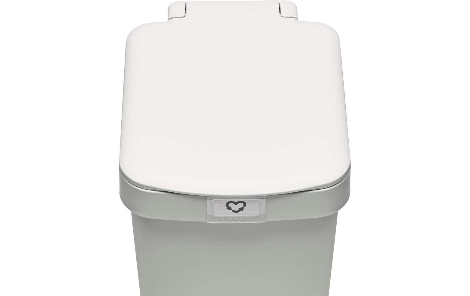 Recyclingbehälter StepUp 10 l, HellgrauTreteimer für Recyclingmaterialien