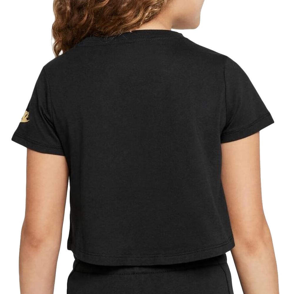 Nike T-shirt Noir Fille Nike Sun Swoosh