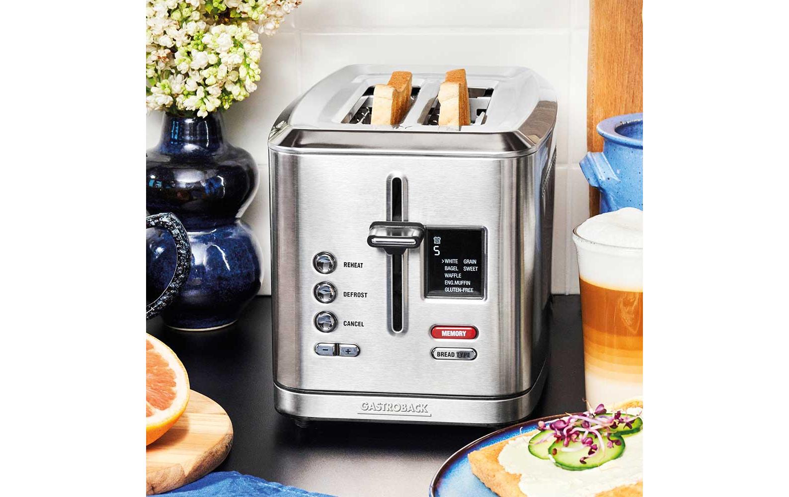 Toaster Digital 2S SilberGenaue Toastgrade für ein leckeres Frühstück