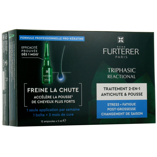Furterer Triphasic Reactional : perte de cheveux réactionnelle