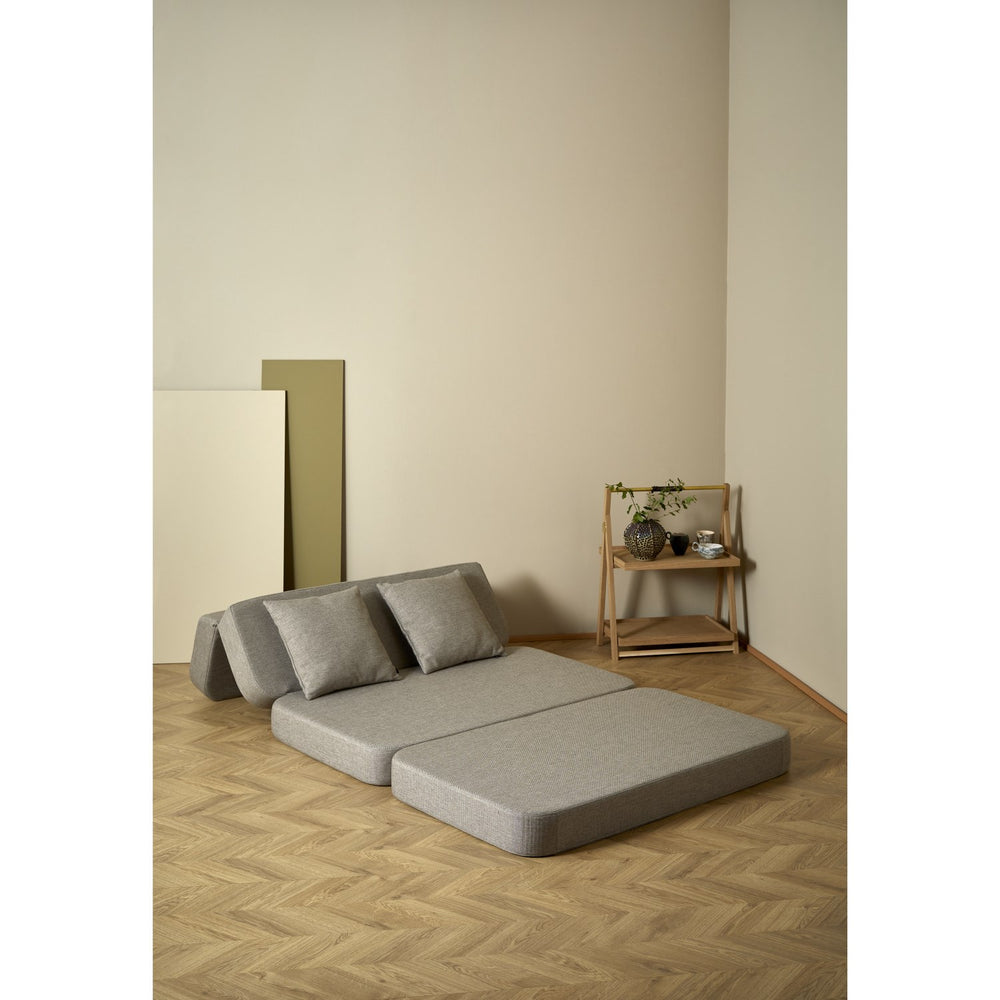 Køb by KlipKlap 3 Fold Sofa Sand With Sand KK XL Soft 140 Cm