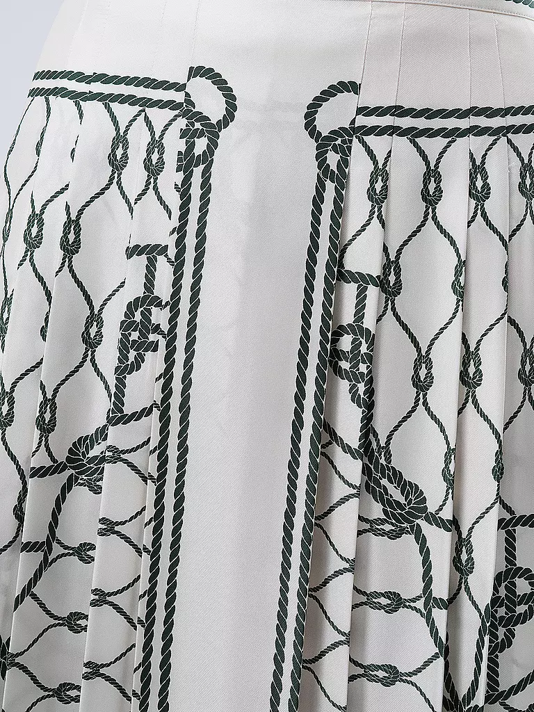 TORY BURCH Faltenrock grün