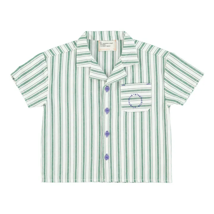 Piupiuchick Chemise Rayure | Vert