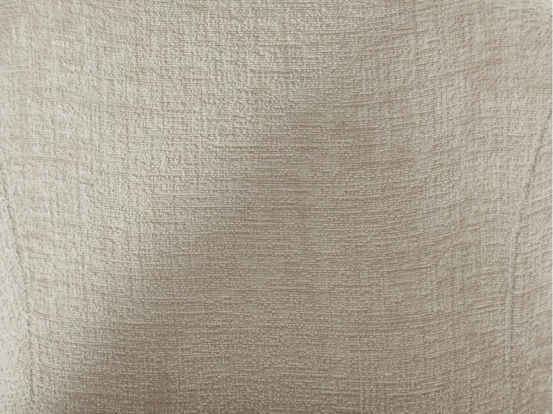 Lot de 6 chaises en tissu et métal doré - Beige - LUXIVA de Pascal Morabito