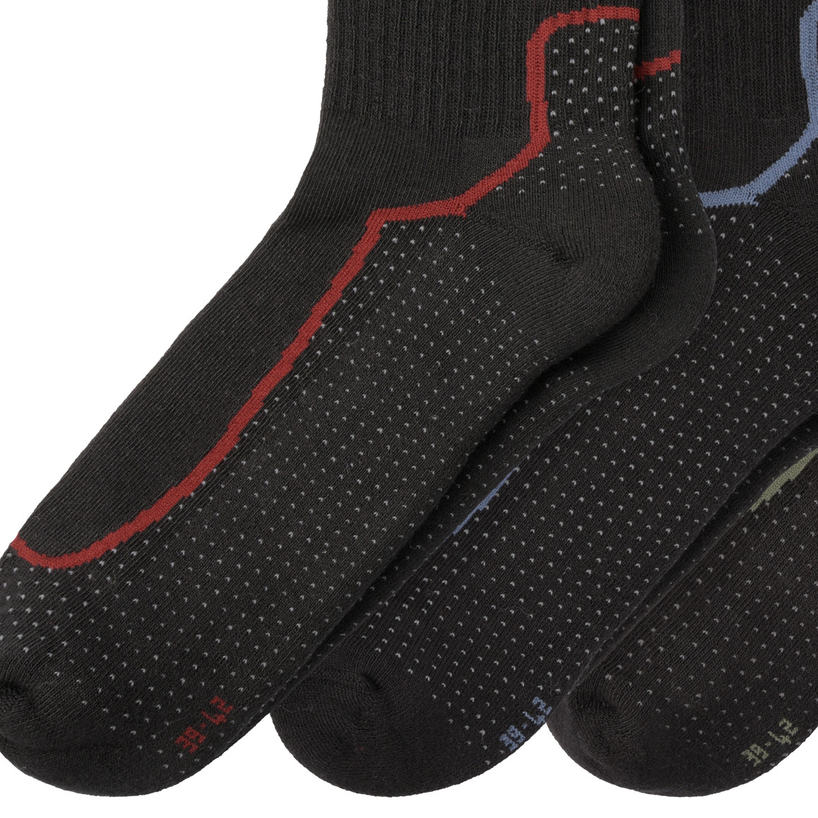 VanVaan 3 Paar Herren Trekking-Socken im Set schwarz
