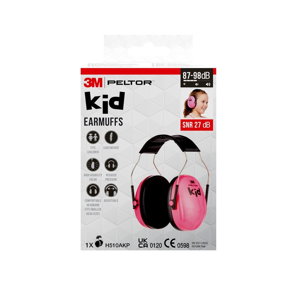 PELTOR Peltor Kapselgehörschutz für Kinder 87-98 dB pink 1 Stk