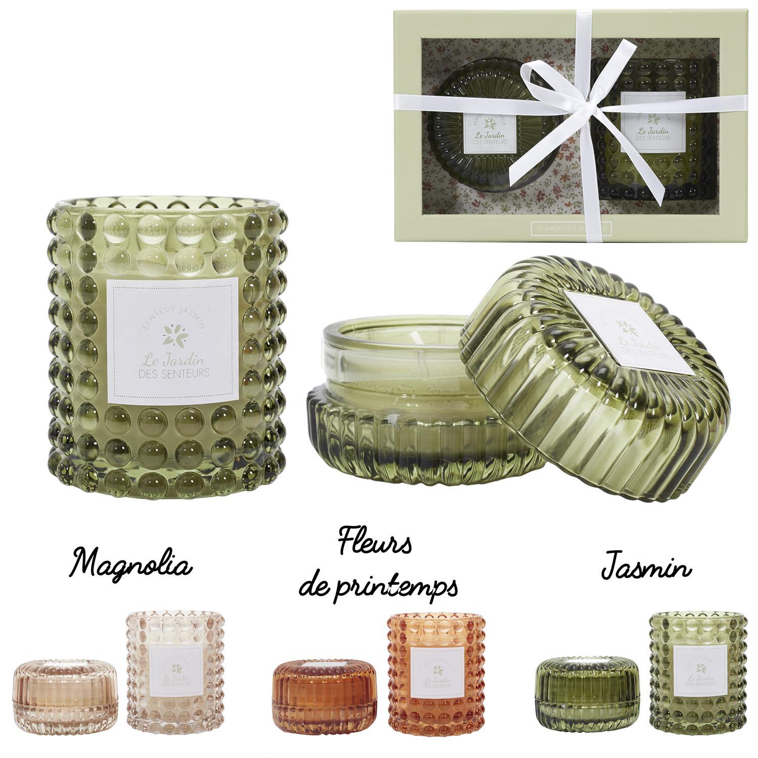 BOUGIE PARFUMEE X2 PIECES COFFRET JARDIN