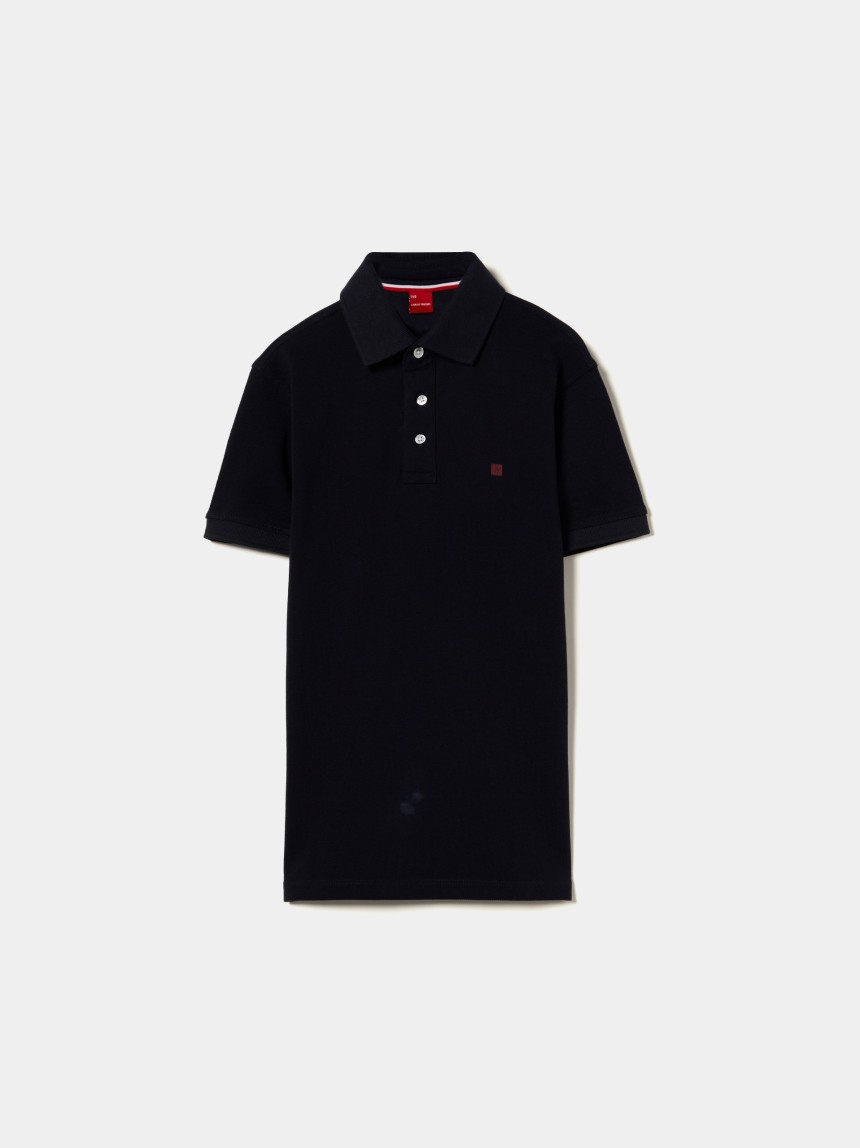 Polo de manga curta 100% algodão