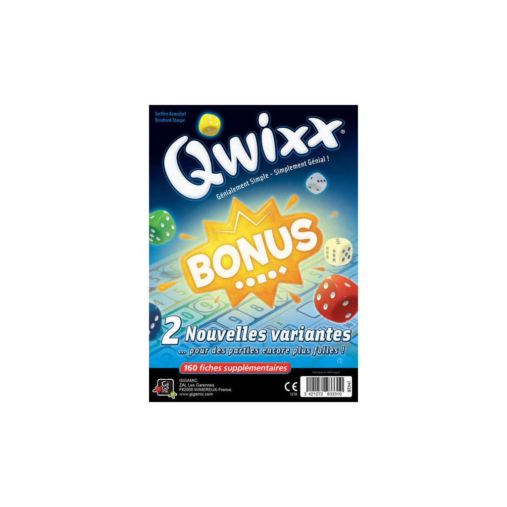 Qwixx Bonus - Bloc de Score