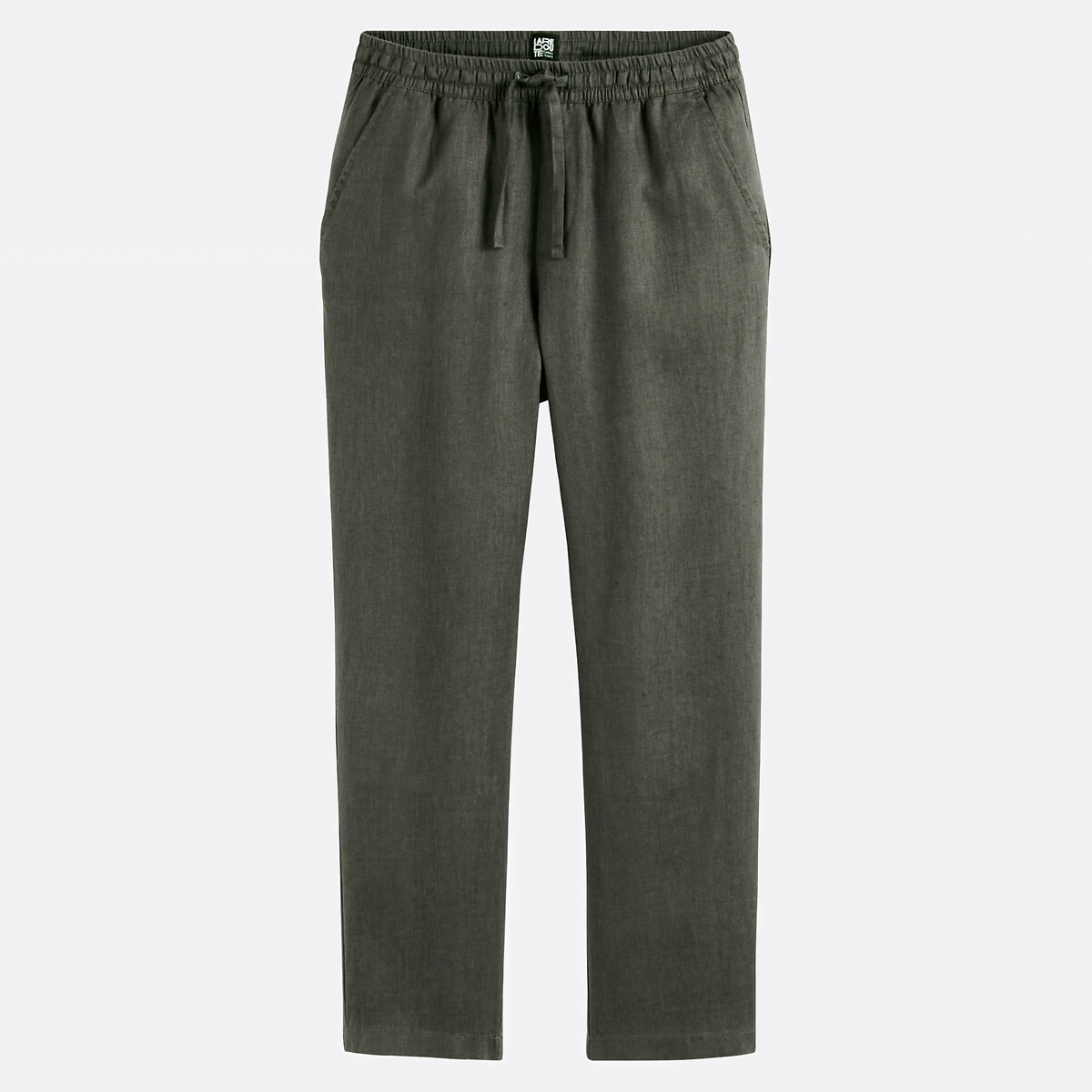 COLEÇÃO LA REDOUTE<br>Calças de linho de corte reto