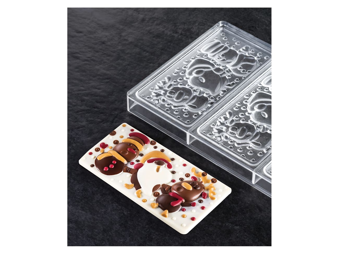 Moule chocolat - Christmas Friends - 3 tablettes - Pavoni