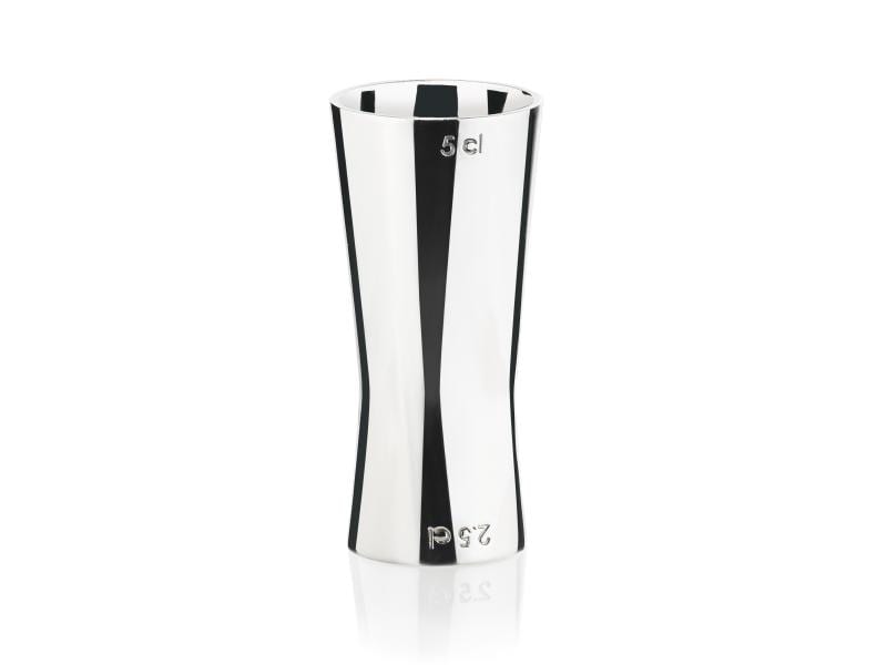Zone Denmark Cocktail-Doppelmass Rocks 50/25 ml, Silber Drink Mixer