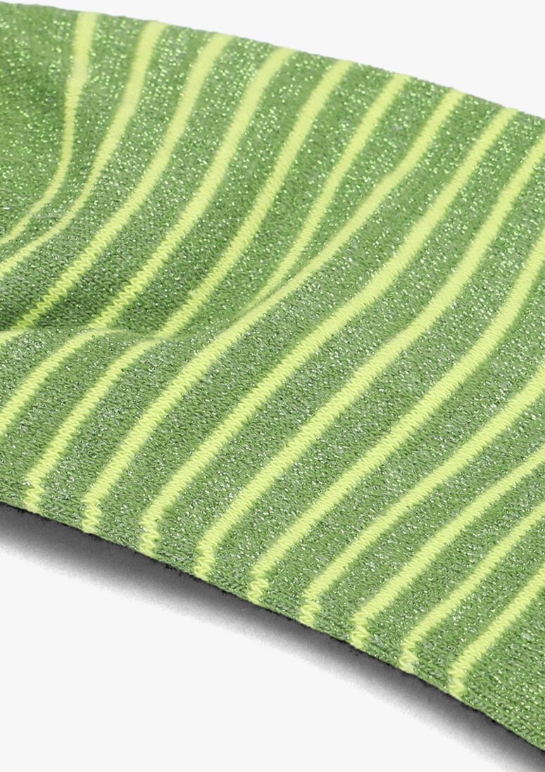 BECKSONDERGAARD groene becksondergaard sokken stripe glitter sneakie sock
