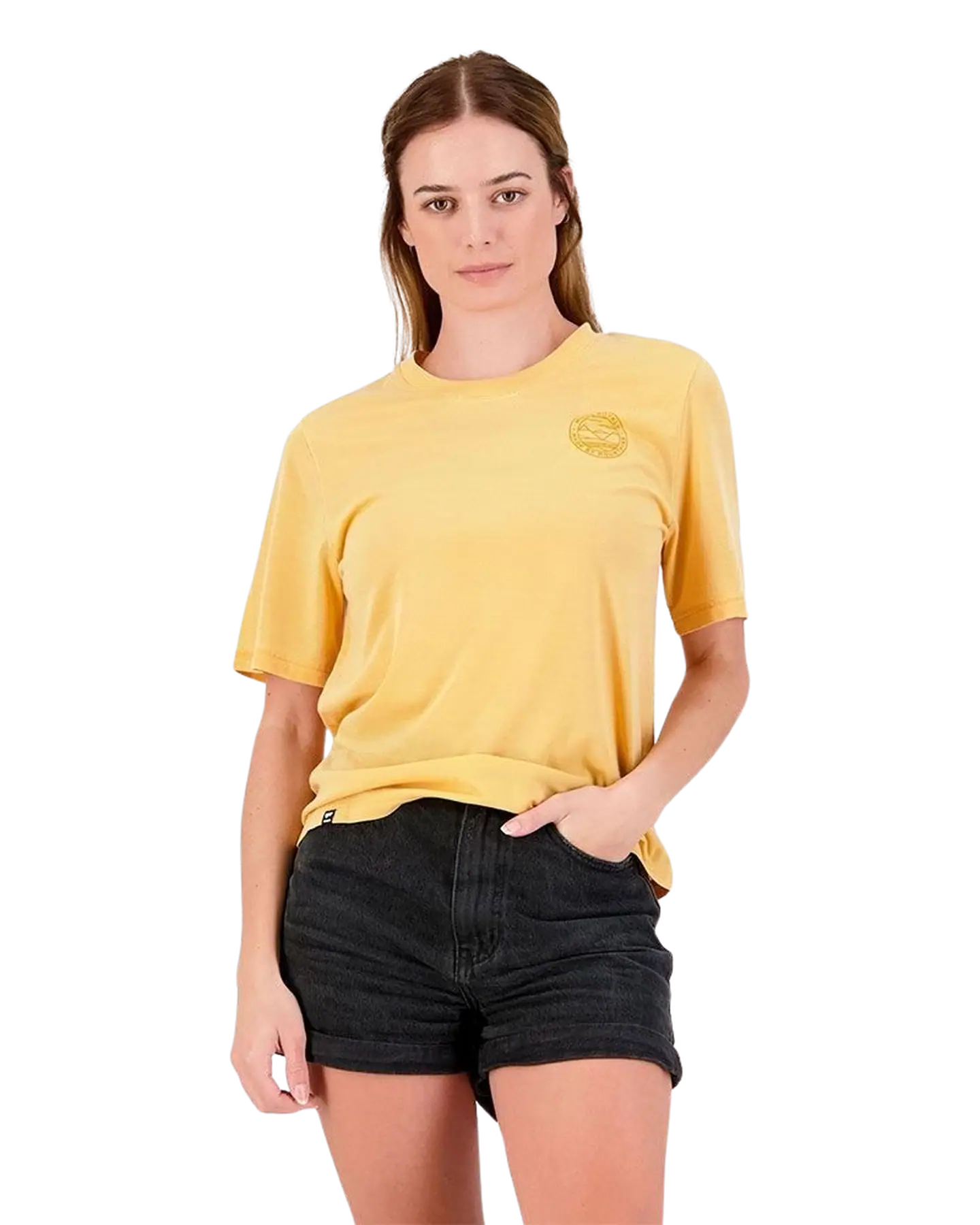 Mons Royale Icon Dyed Washed Dame T-Shirt | SkatePro