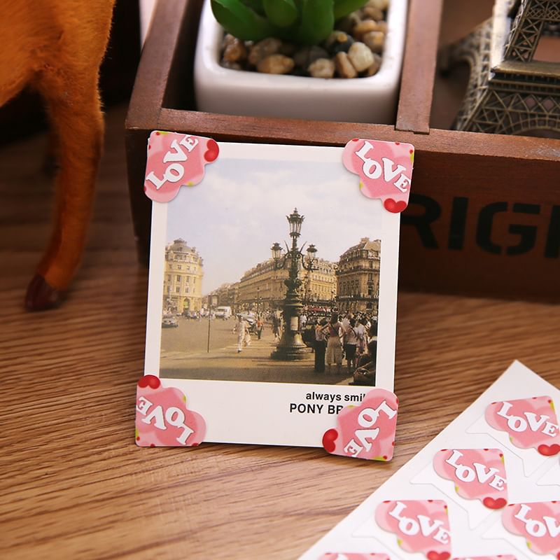 Jun's Journal - Print zelfklevende fotohoeksticker (verschillende ontwerpen) / set