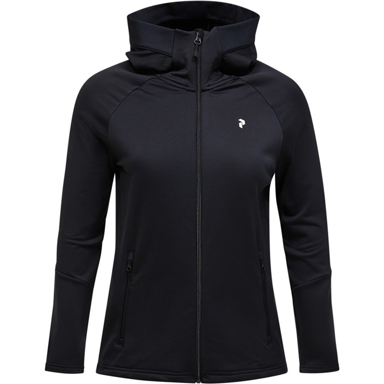 Peak Performance W Rider Essentials Zip Hood Black/Black