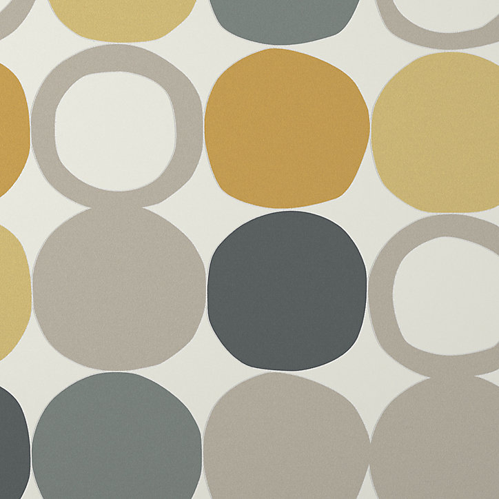 Papier peint vinyle sur intissé GoodHome Lymani jaune