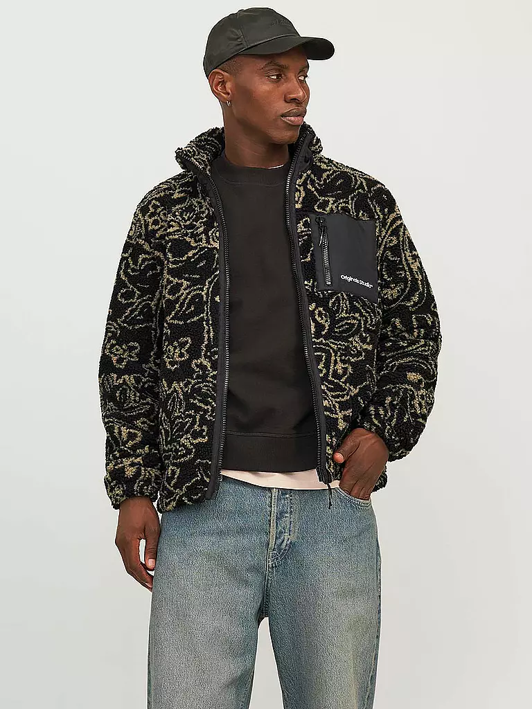 JACK & JONES Fleecejacke JORVESTERBRO grau