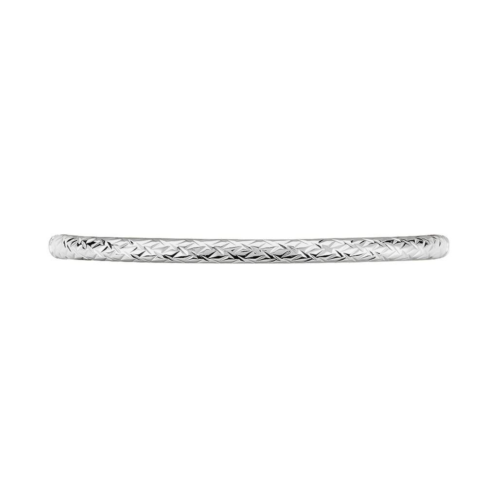 Bracelet Jonc Jennie Diamante Or Blanc