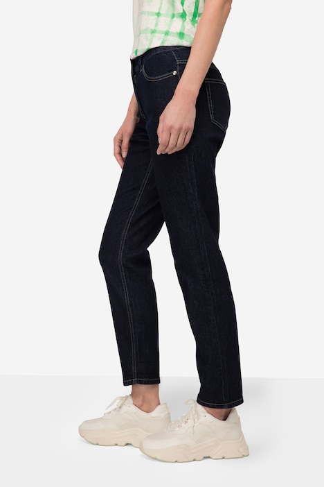 Jeans, Straight Fit, 5-Pocket, mit recyceltem Polyester